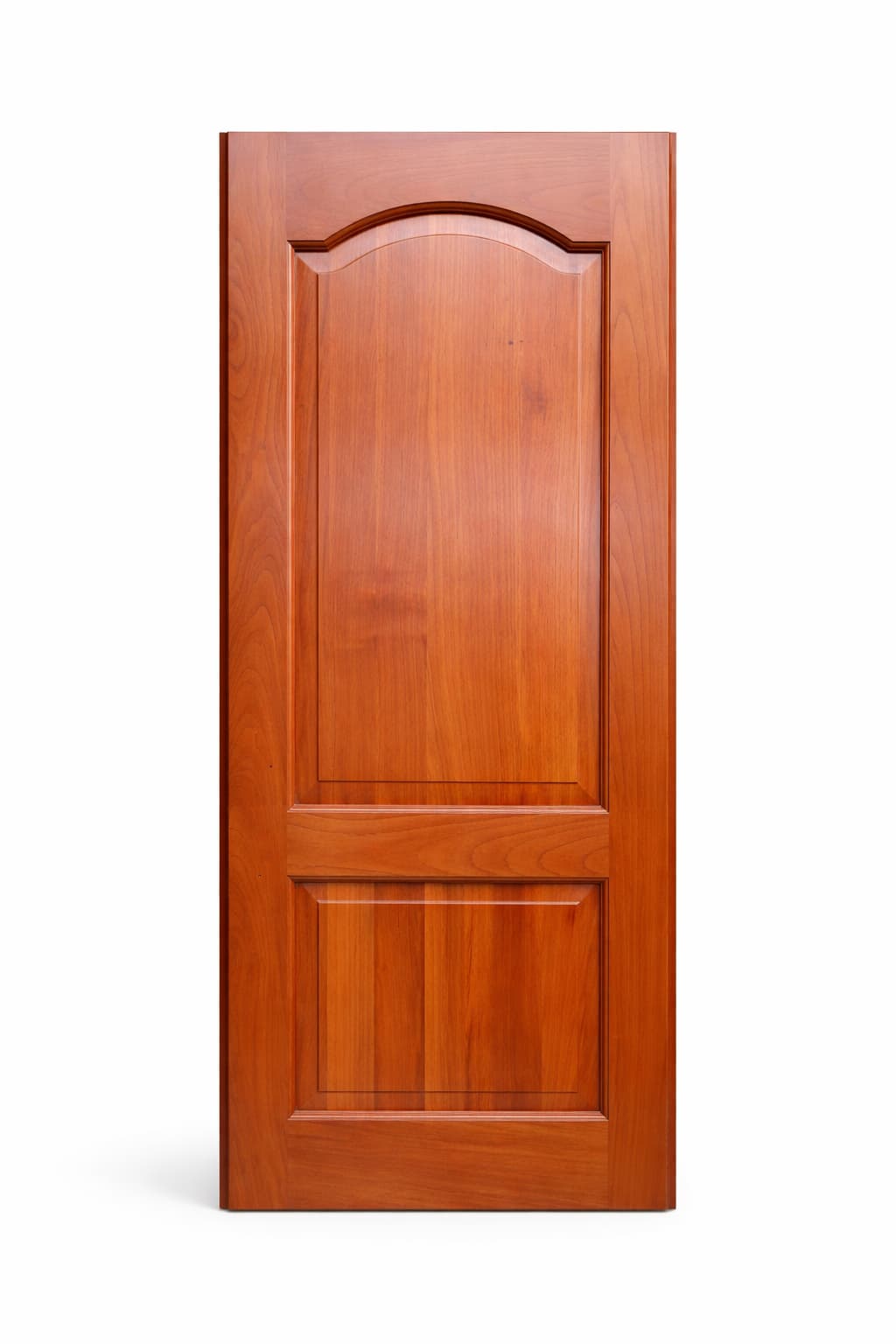 Puerta de madera con dos paneles estilo clásico