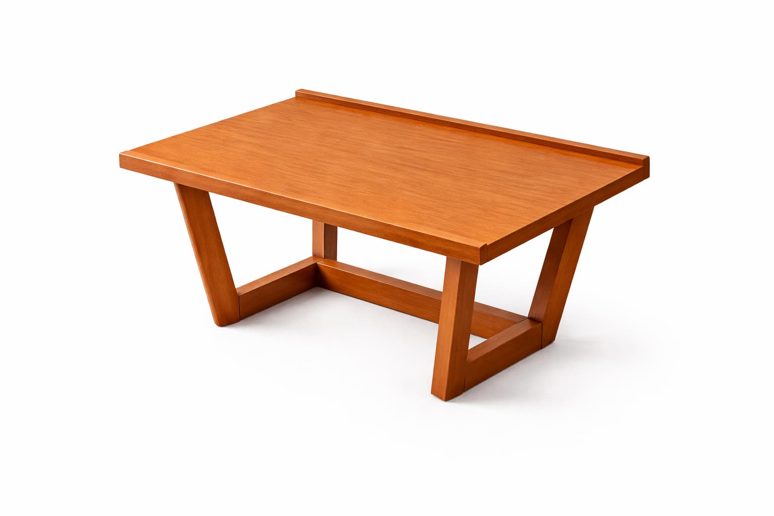 Mesa de centro moderna con borde perimetral elegante