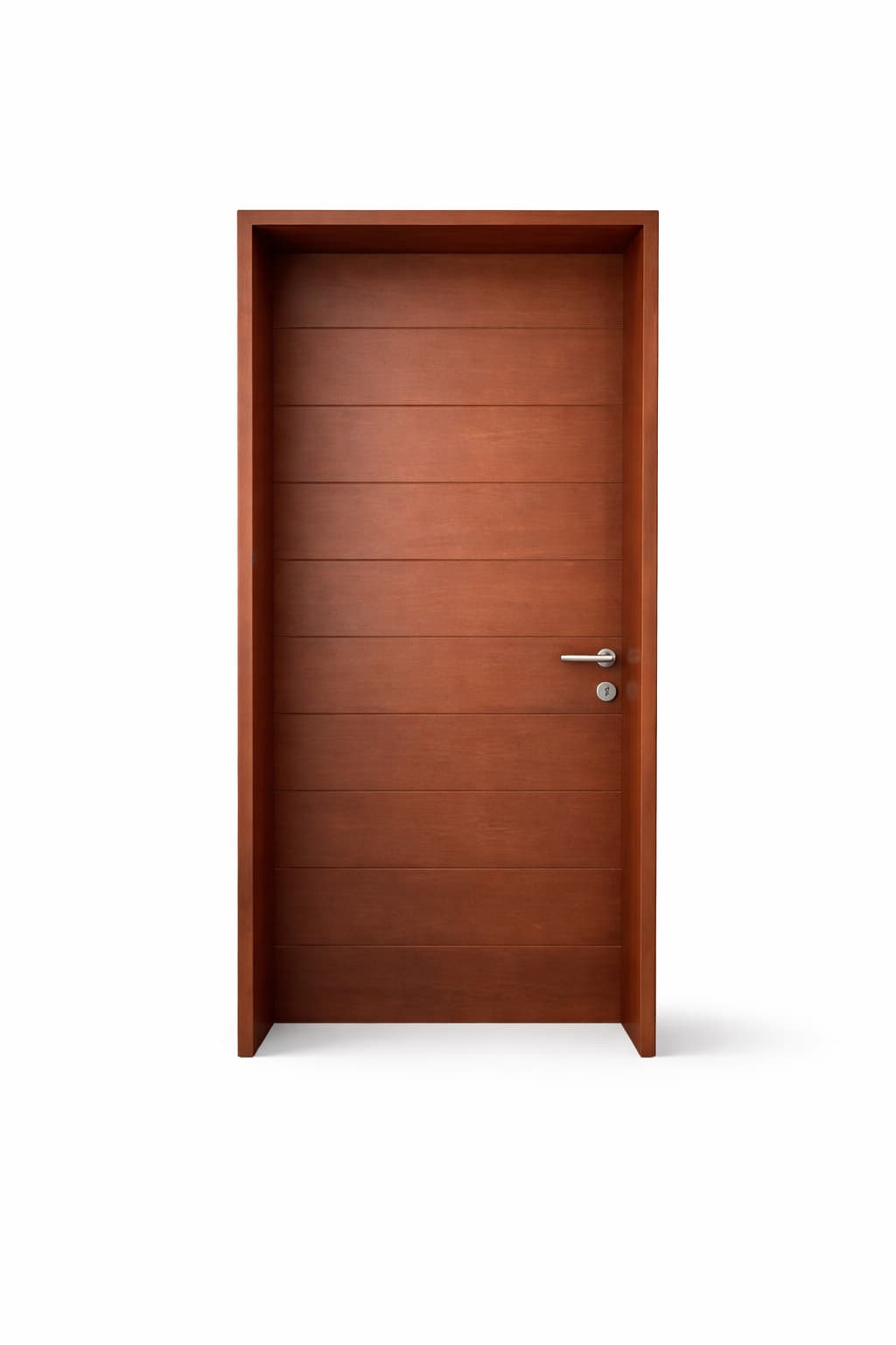 Puerta de interior en madera natural con acabado elegante