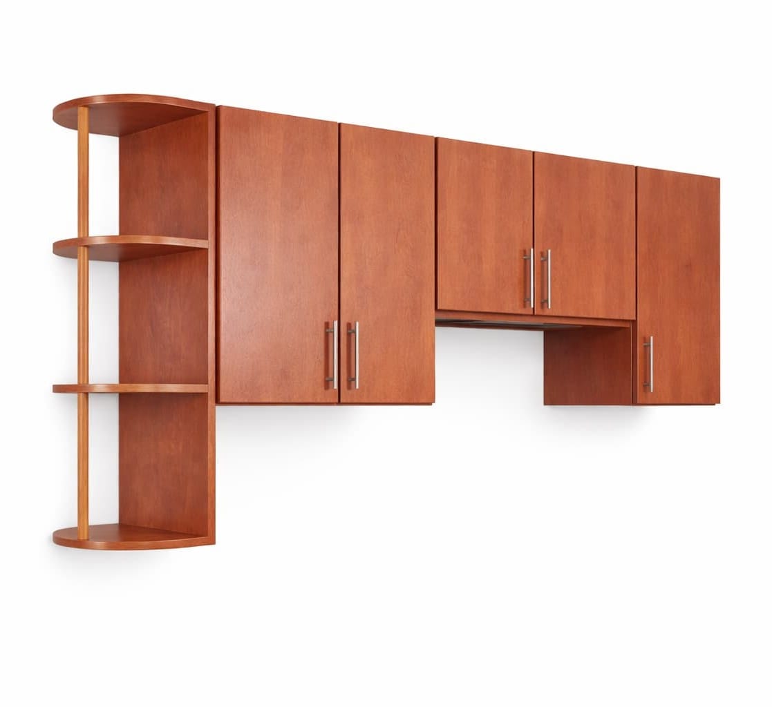 Gabinetes aéreos de madera para cocina o almacenamiento